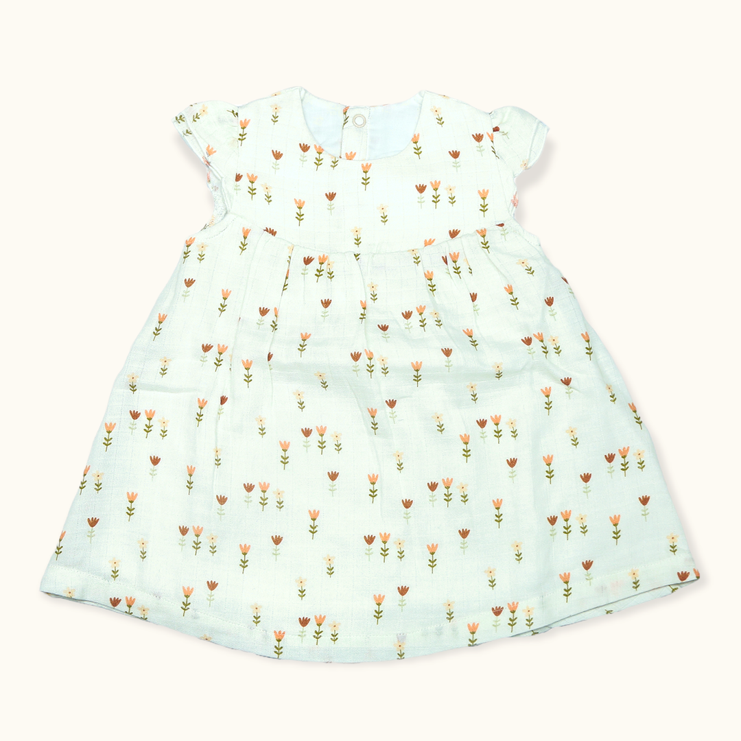 Wildflowers Cap Sleeve Dress + Bloomer - Natural