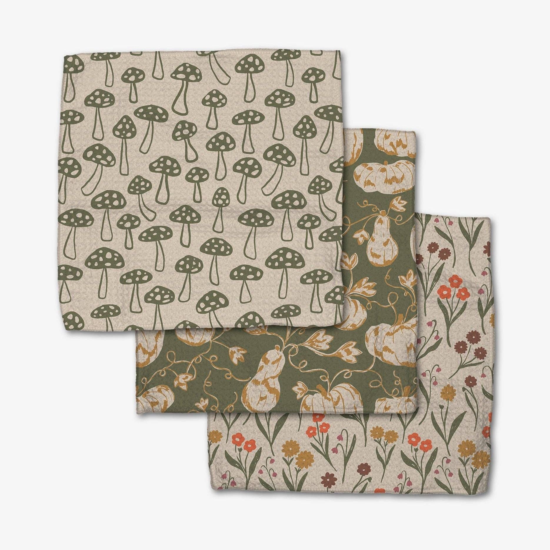 Woodland Trail Dishcloth Set of 3