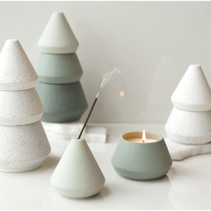 Cypress & Fir: Stacked Tree - White
