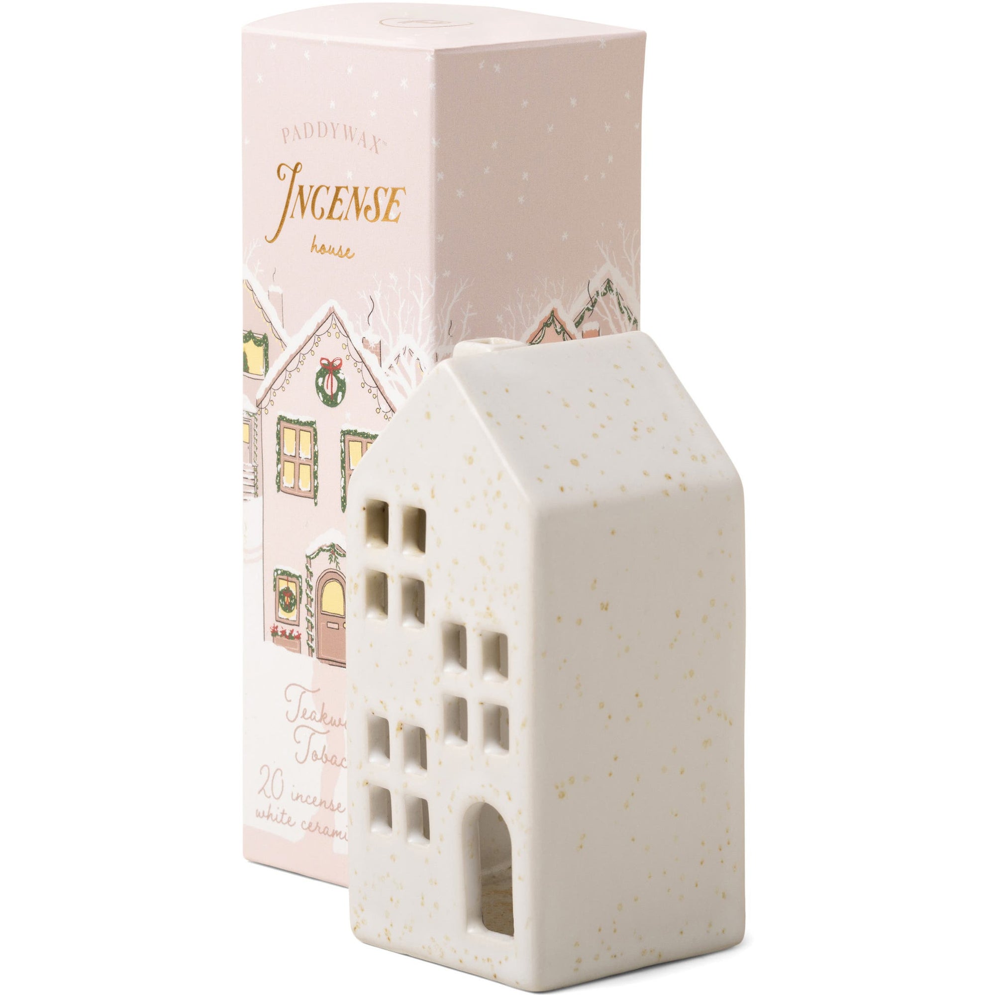 Teakwood & Tobacco Incense Ceramic Cottage