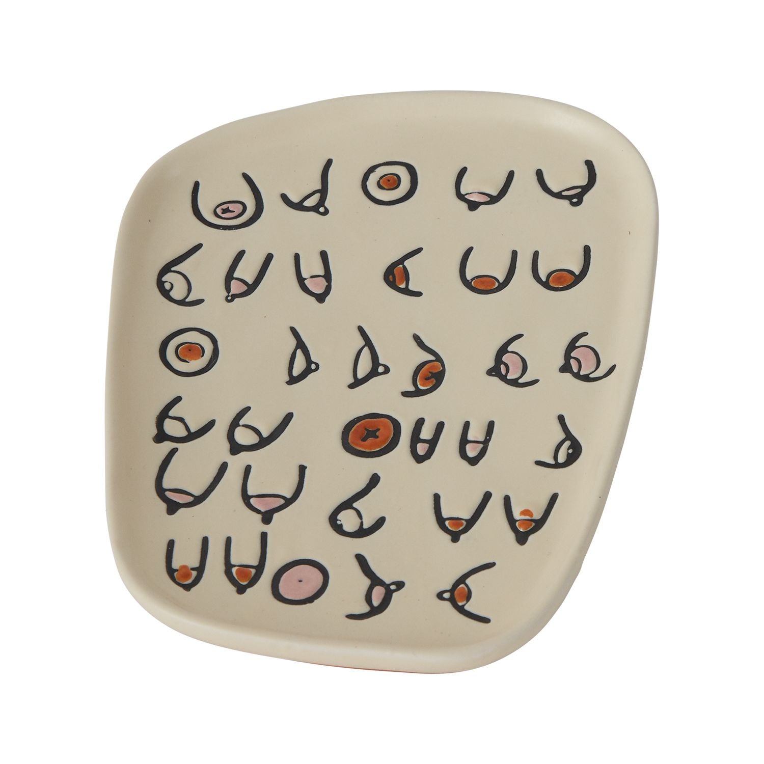 Catchall tray with boobs.