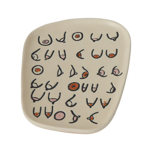 Catchall tray with boobs.