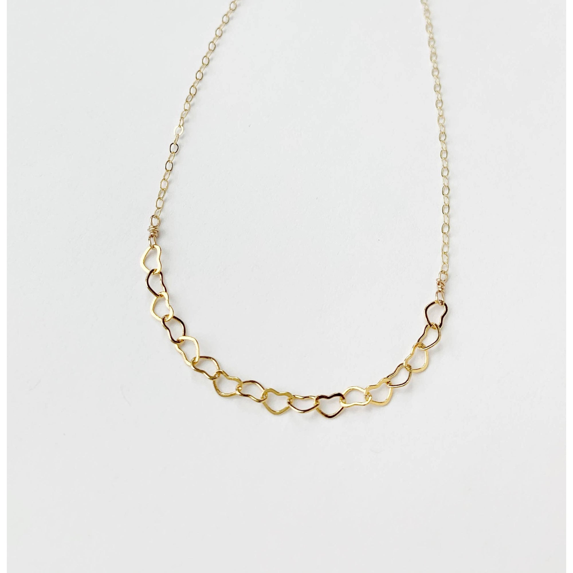 Chain of Hearts Necklace | Minimalist Necklace