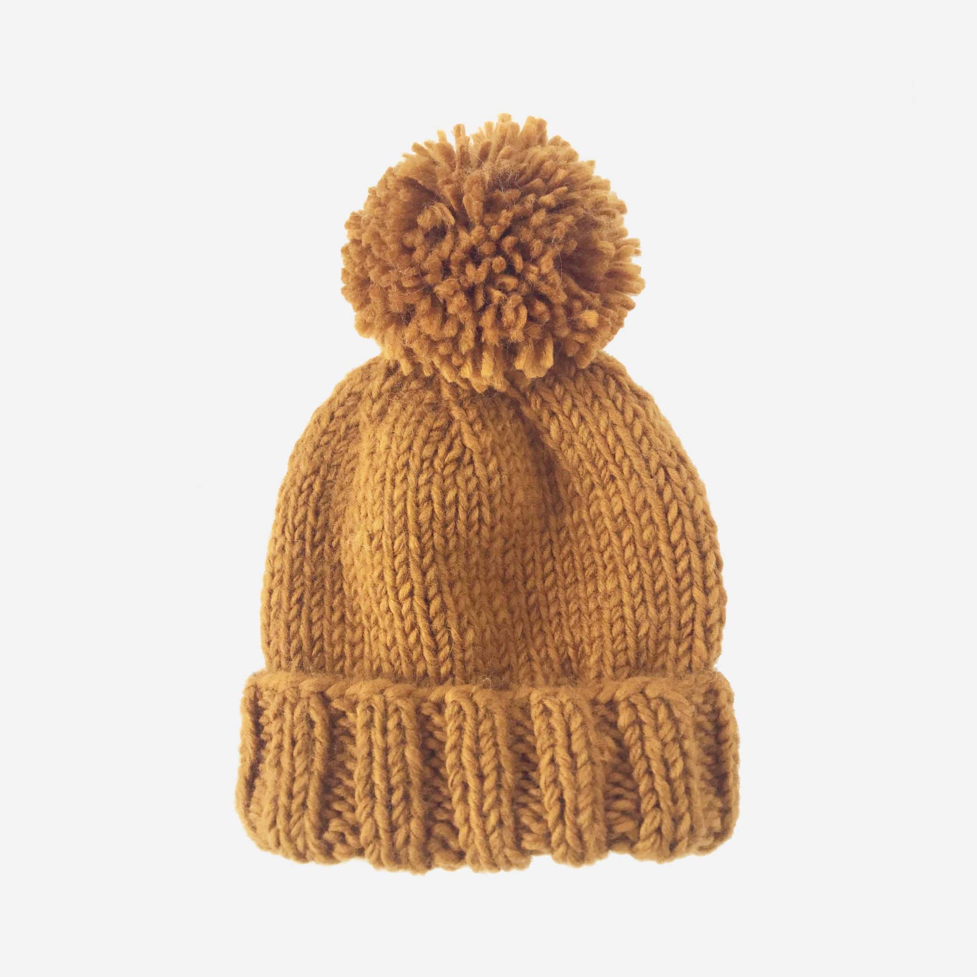 Classic Pom Hat, Mustard