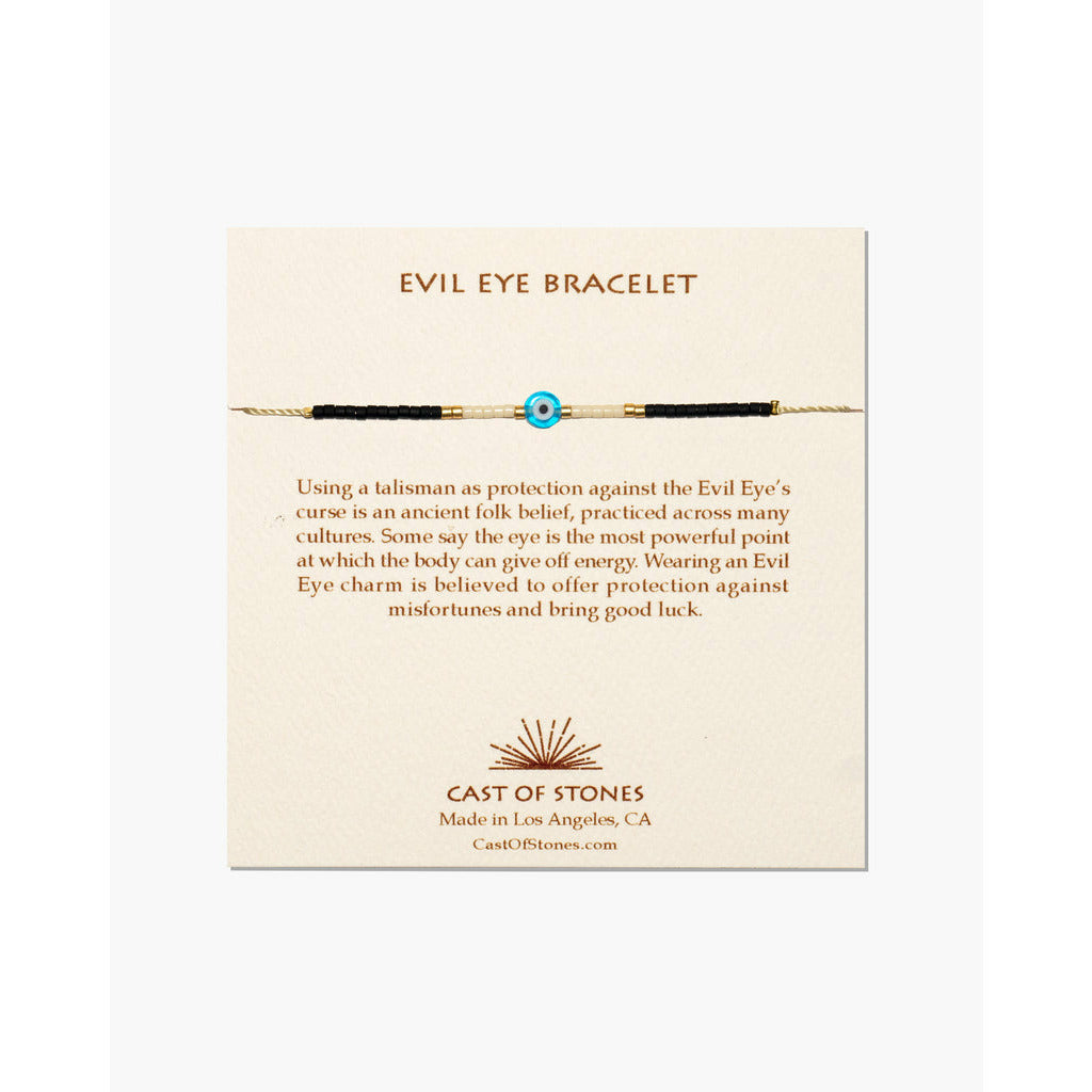 Evil Eye Bracelet - Turquoise w/White