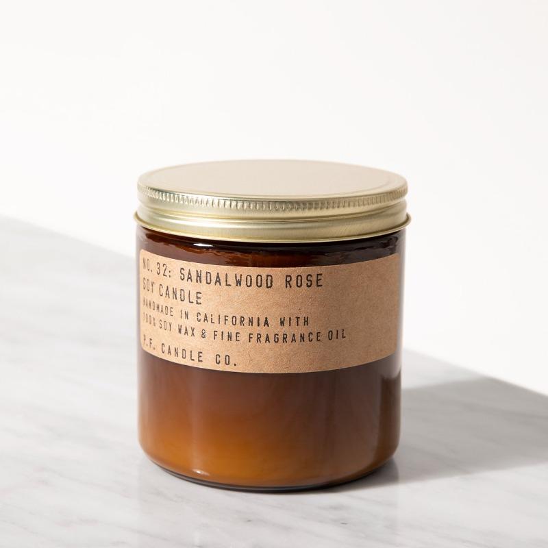 Sandalwood Rose Candle by P.F. Candle Co.