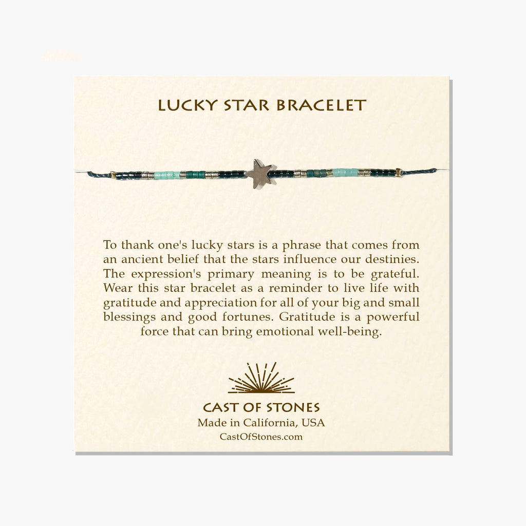 Lucky Star Bracelet - Silver/Blue