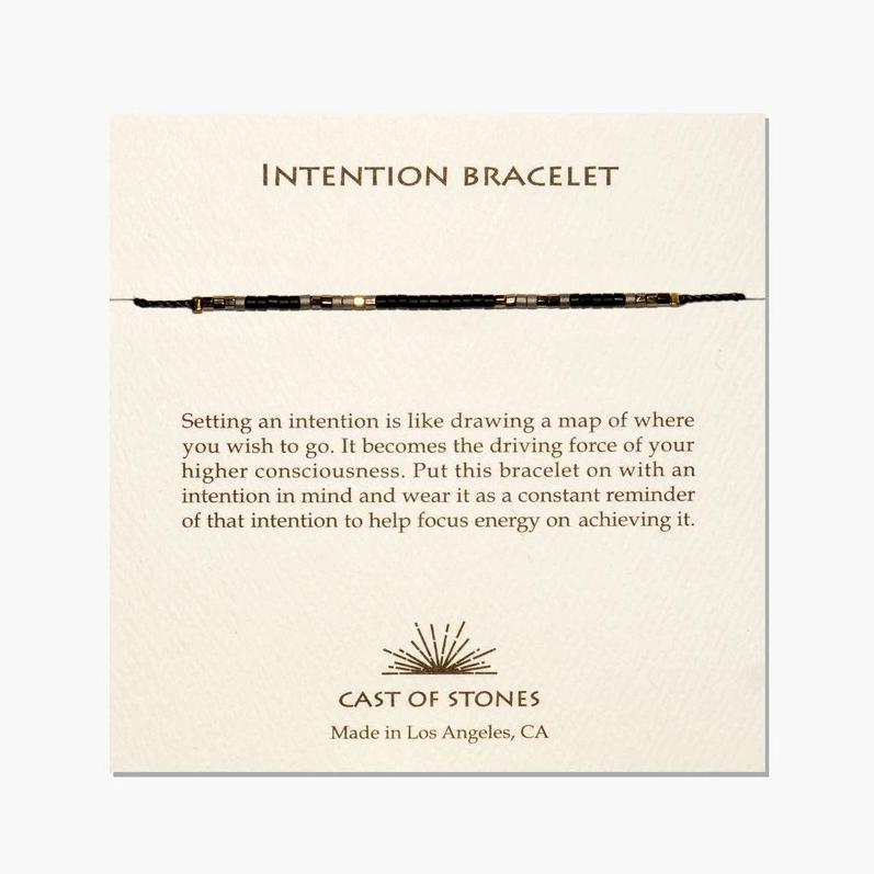 Intention Bracelet - Black + Grey