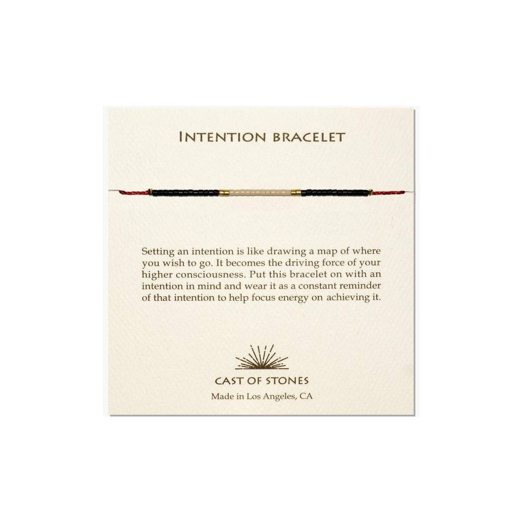 Intention Bracelet - Black + White