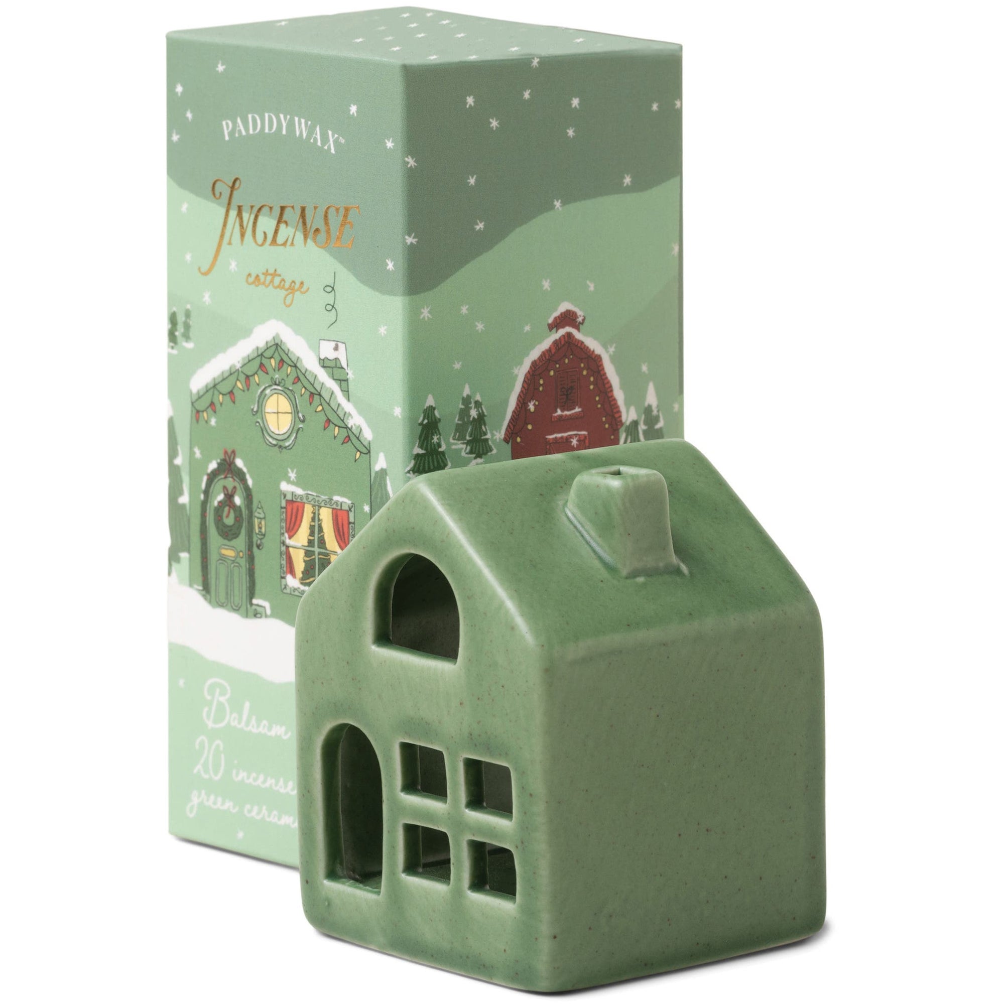 Balsam Incense Ceramic Cottage