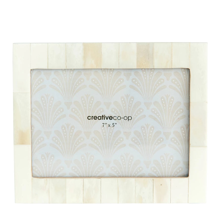 White Resin Photo Frame, 5x7