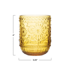 Embossed Drinking Glass