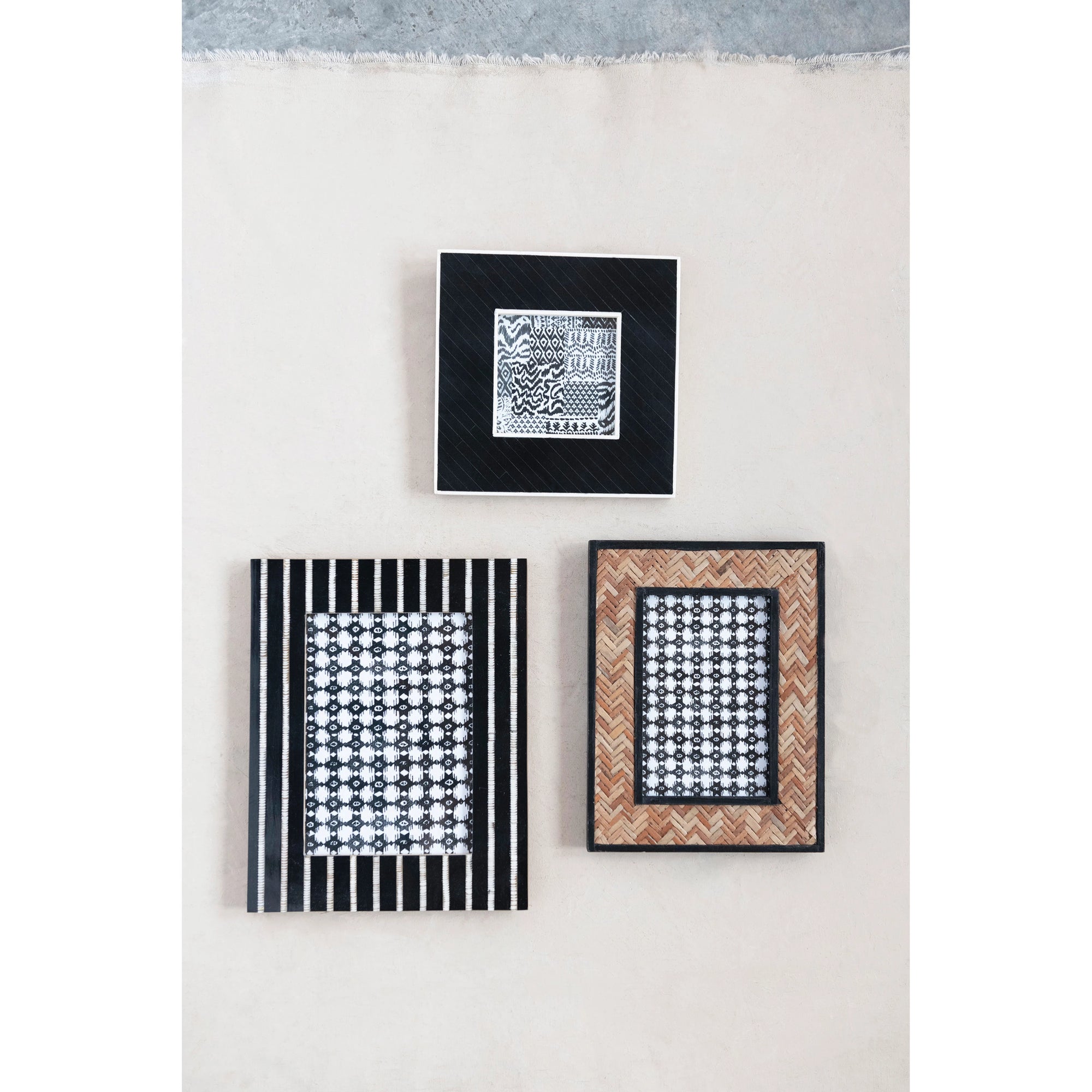 Resin Photo Frame with Diagonal Inlay