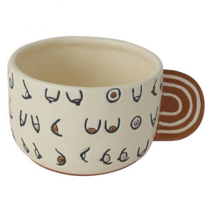 Hieroglyphic Boob Rainbow Mug